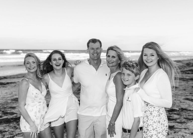 Family Bonding at the Beach: Group Portrait