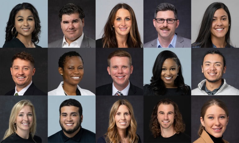 A montage of headshot photographs taken at Jacksonville Conference