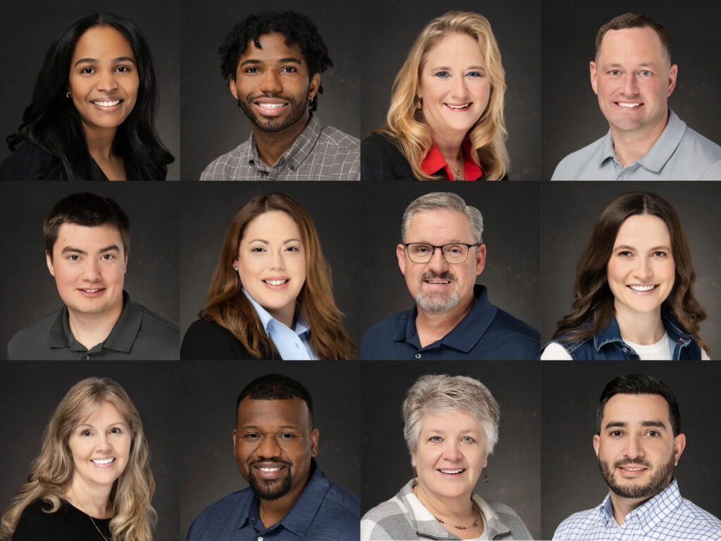 Corporate headshots FAQs for your team like in this collage