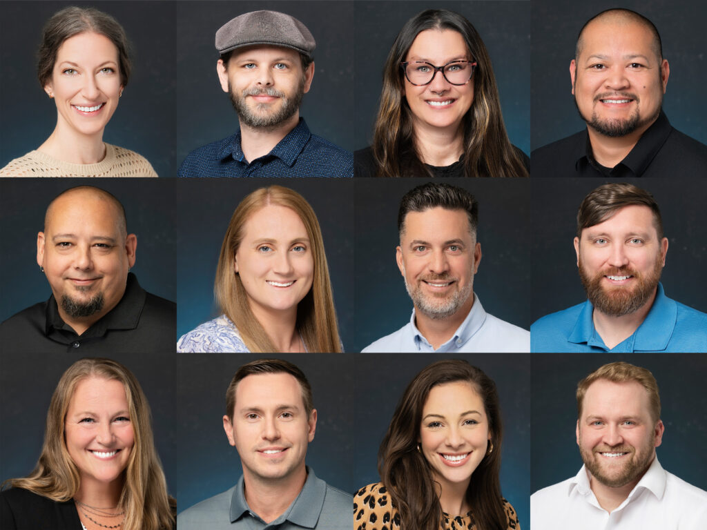 Sampling of some of the team members from a corporate headshot photo session at a leadership conference in Jacksonville
